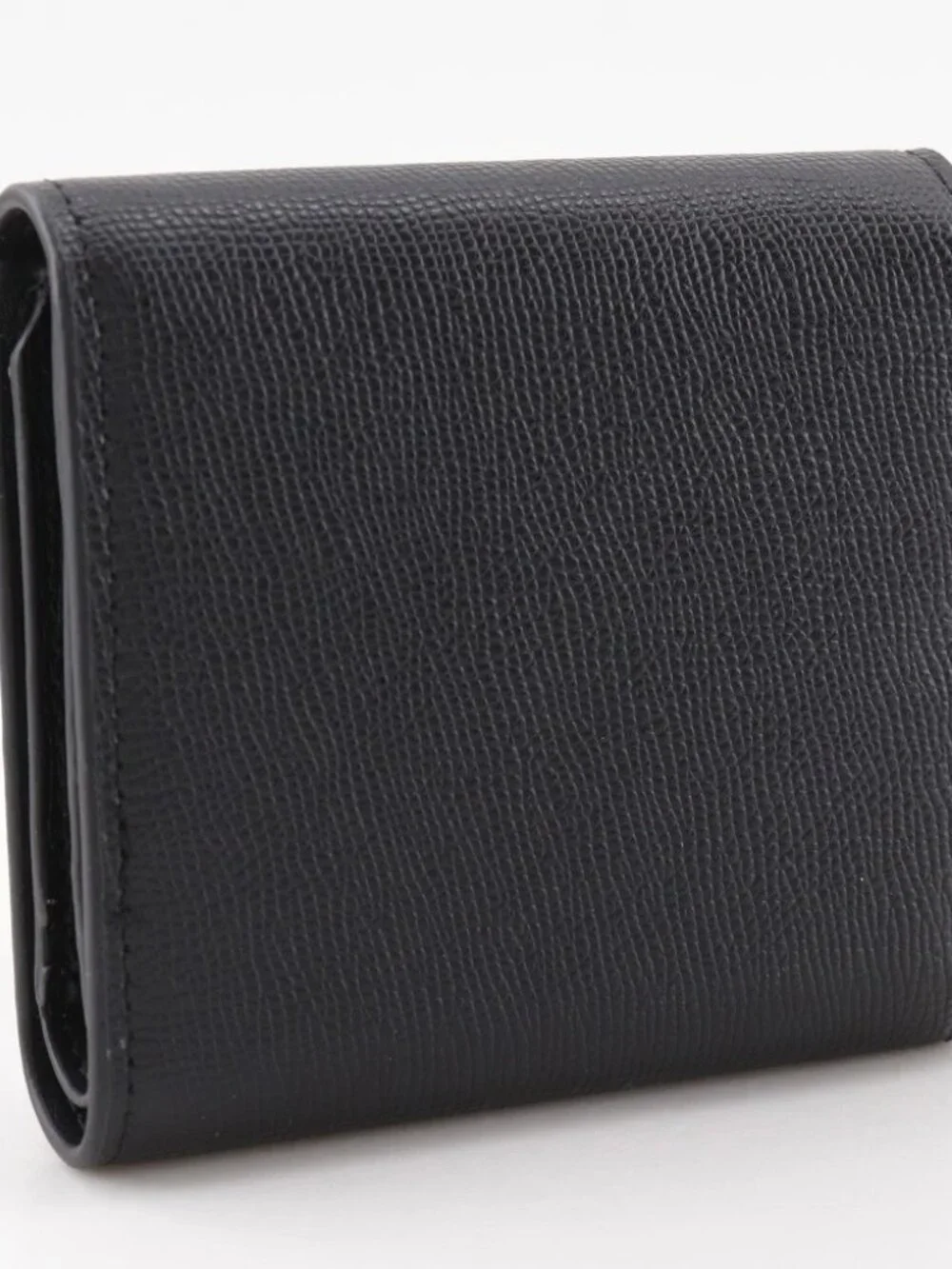 Dior Compact wallet Tri-fold wallet black Calfskin Women